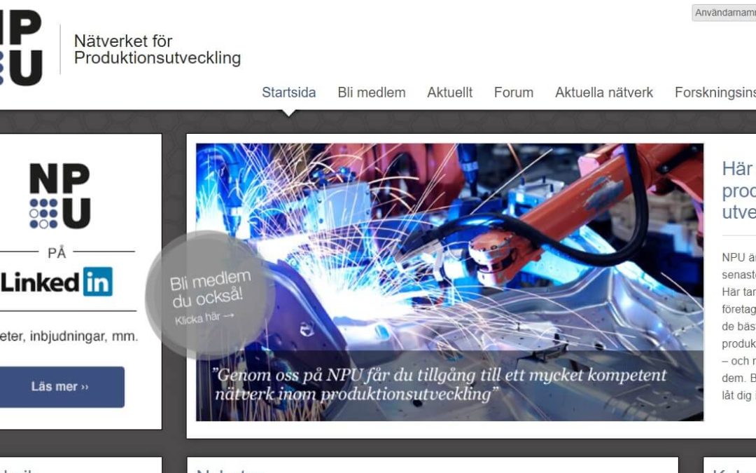 Vi planerar för en ny hemsida